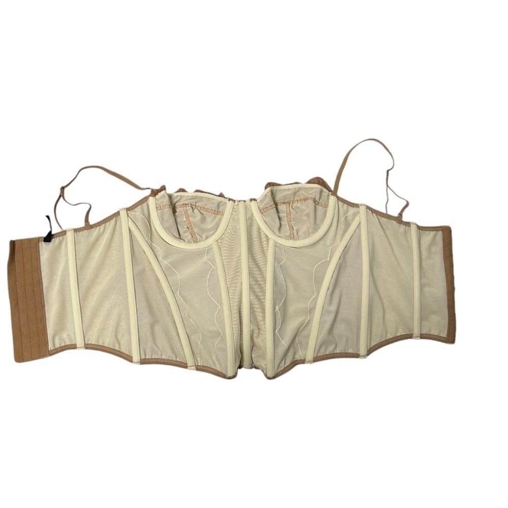 Urban Outfitters Out From Under Modern Love Corset in Neutral Tan Size Large - Picture 11 of 11